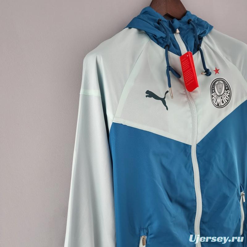 2022 Palmeiras Windbreaker Blue