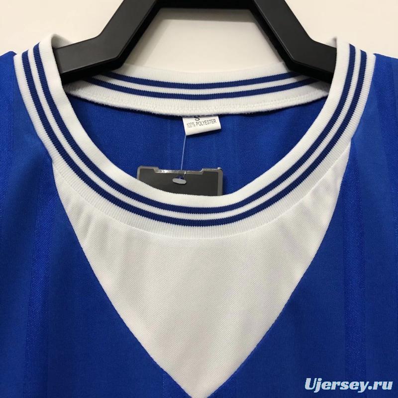 Retro 85/86 Everton Home Soccer Jersey