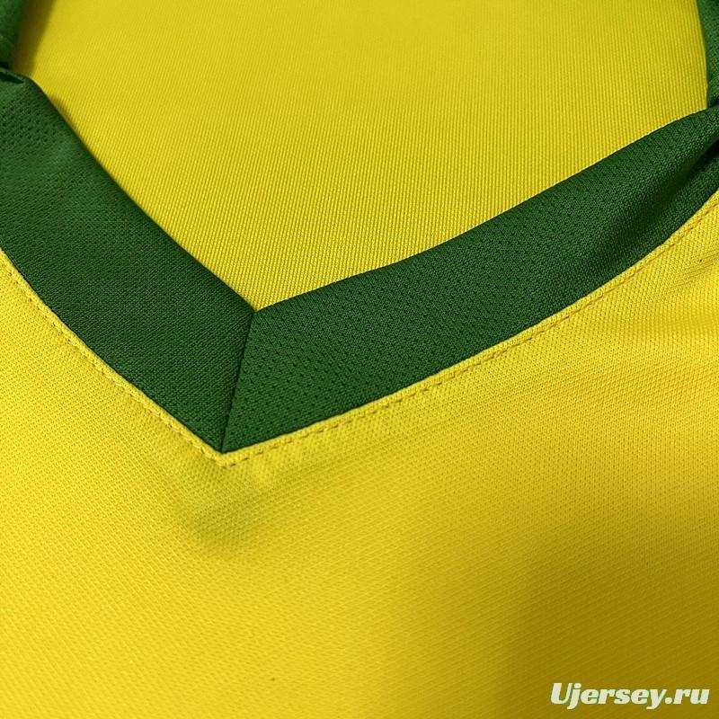 Retro 1978 Brazil Home Soccer Jersey