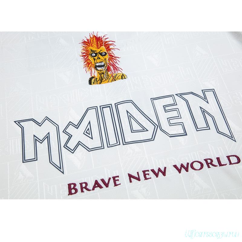 Retro 99/01 West Ham United x Iron Maiden Away White Jersey