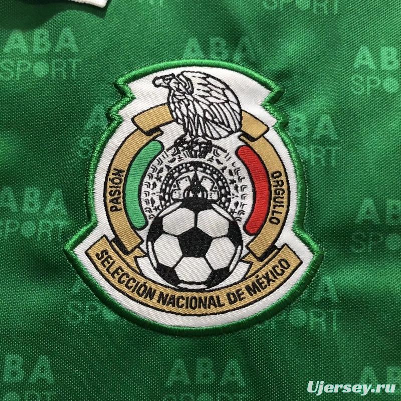 Retro 1995 Mexico Home Soccer Jersey