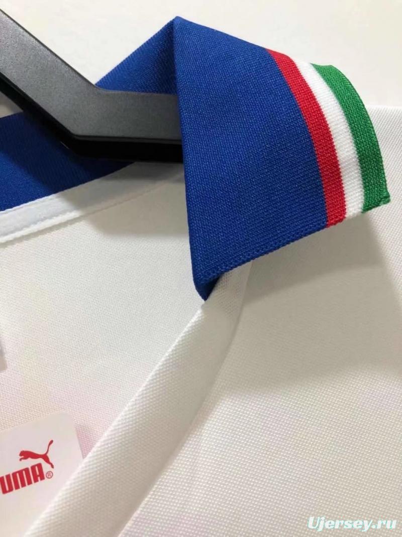 Retro 1982 Italy Away White Soccer Jersey