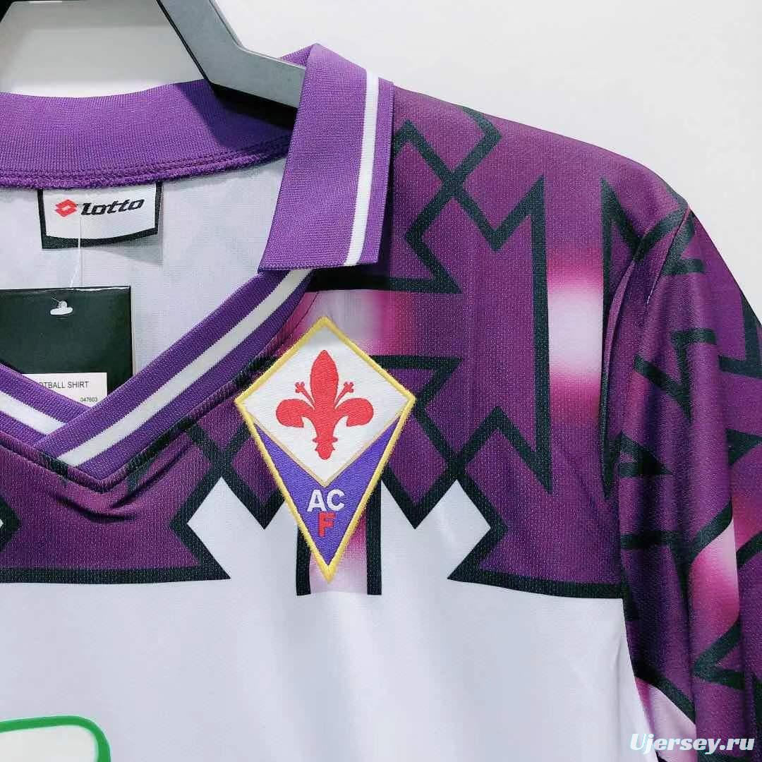 Retro 92/93 Fiorentina  Away Soccer Jersey