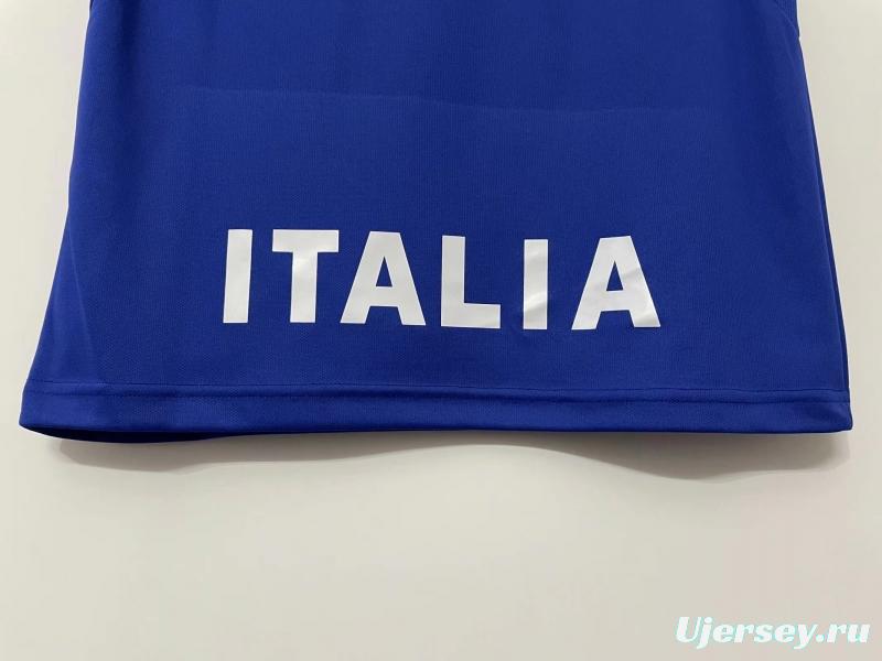 Retro 1996 Italy Home With 96 EURO Patch Soccer Jersey