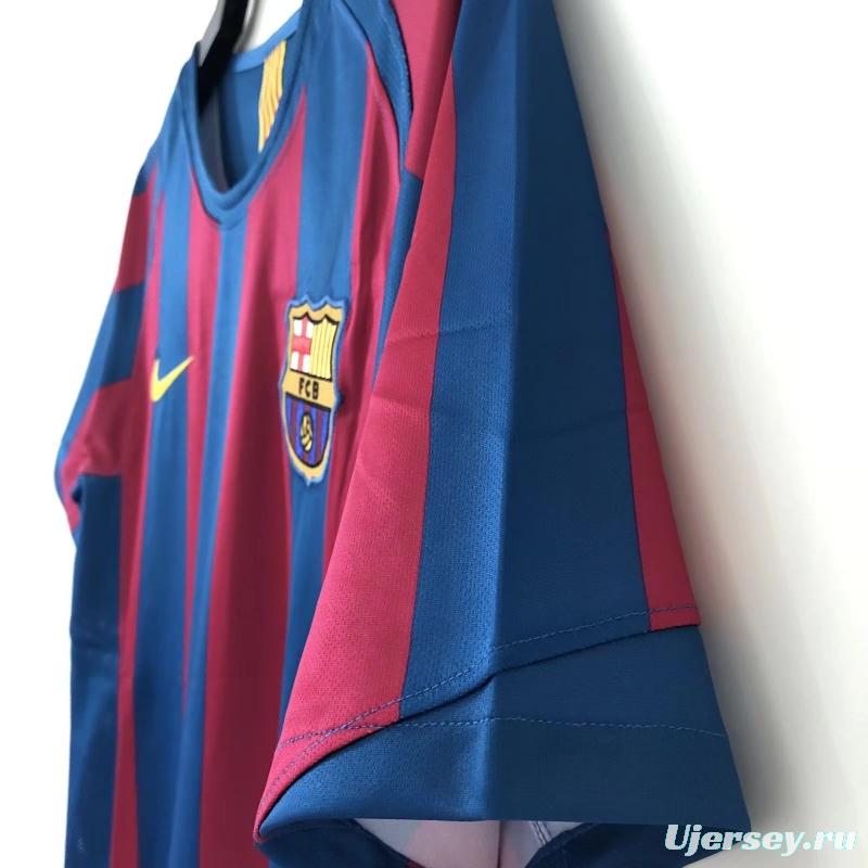 Retro 05/06 Barcelona Home League Version Soccer Jersey