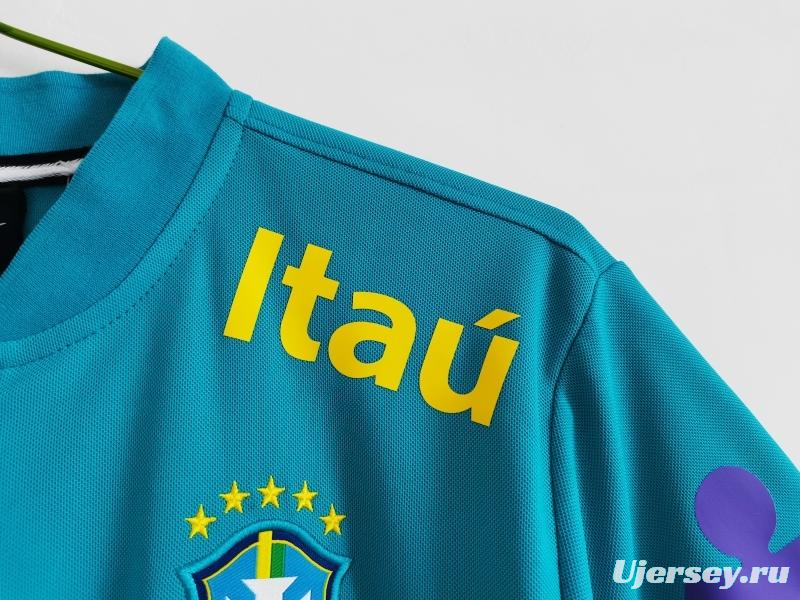 Retro 2021 Brazil Blue Training POLO Shirt