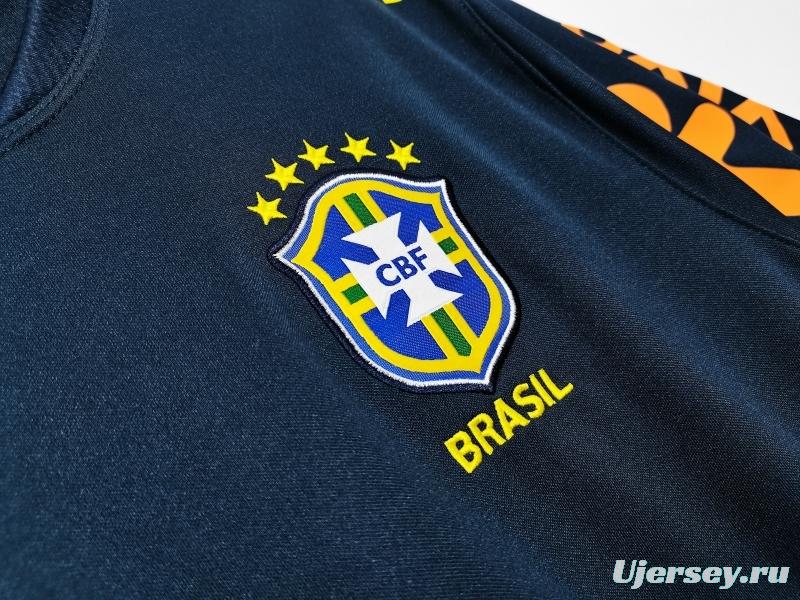 Retro 2020  Brazil Dark Green Home Soccer Jersey