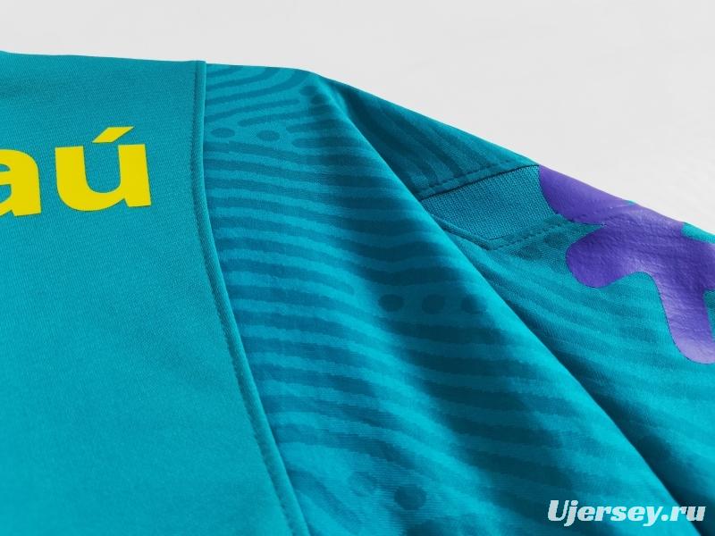 Retro 2021 Brazil Blue Training Jersey