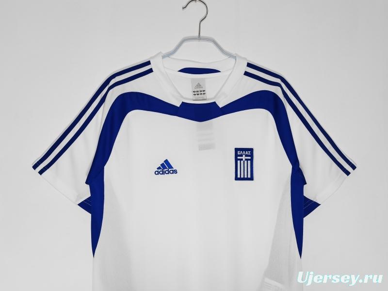 Retro 2004 Greece Away Soccer Jersey