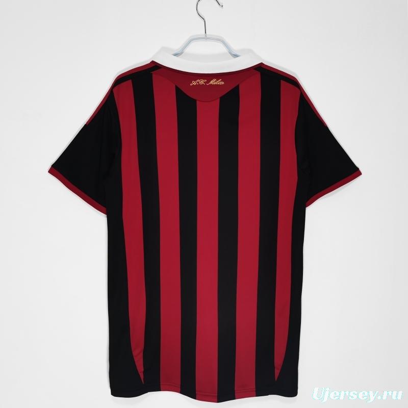 Retro 2009/10 AC Milan Home Soccer Jersey