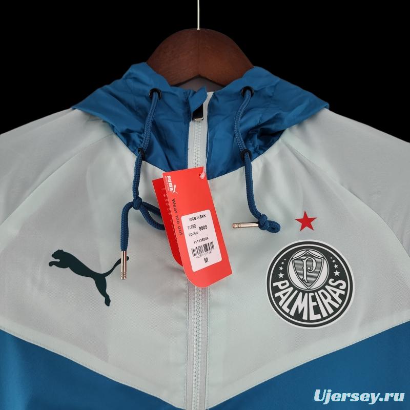 22/23 Palmeiras Windbreaker Blue