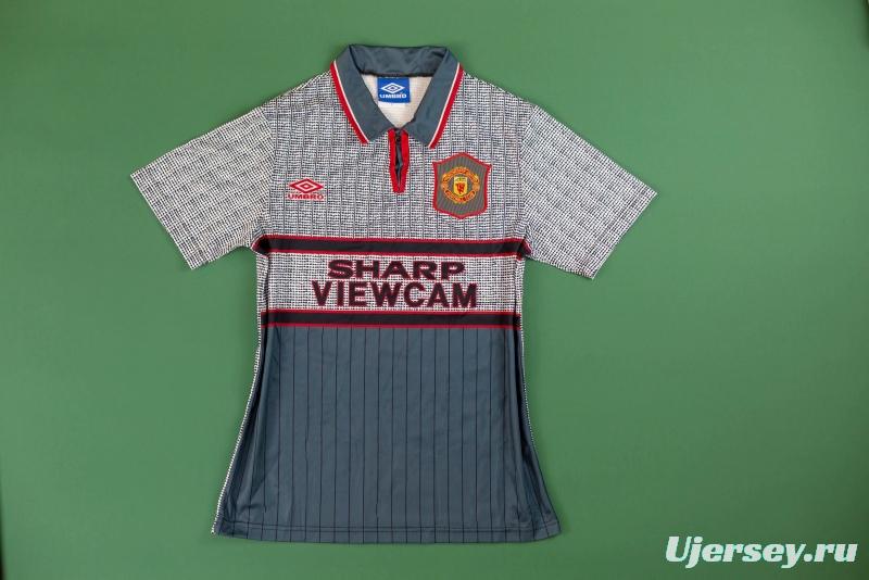 Retro 95/96 Manchester United Third Soccer Jersey