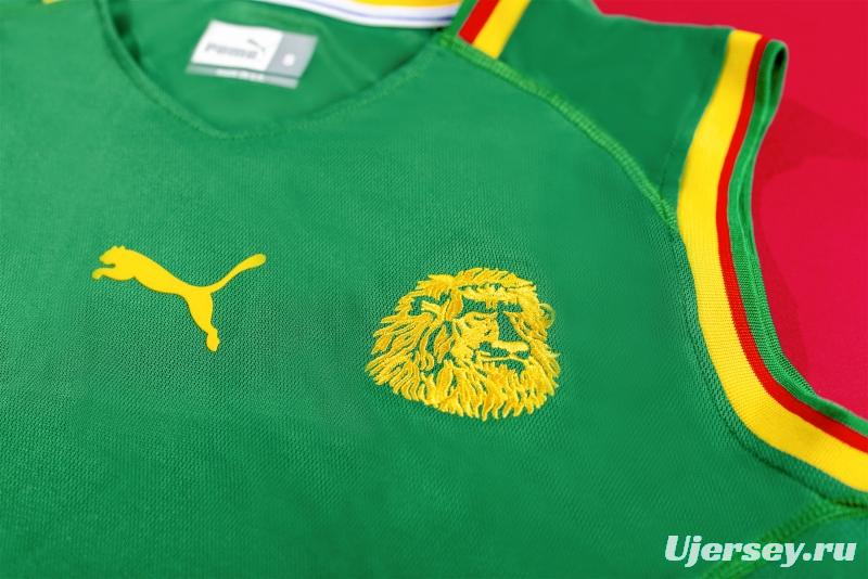 Retro 2002 Cameroon Home Soccer Jersey