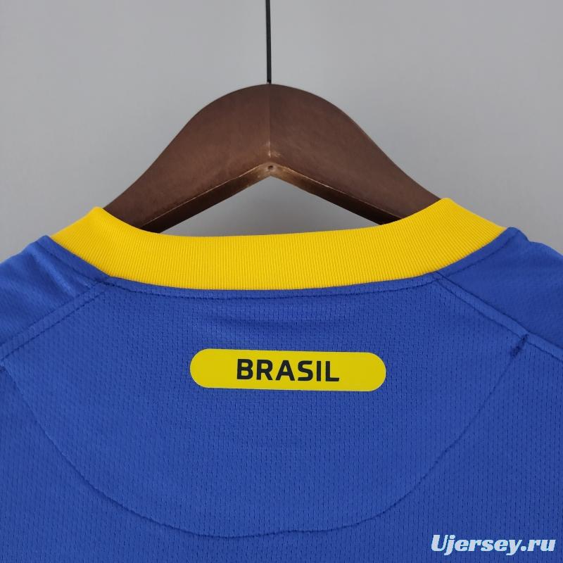 Retro 2010 Brazil Away Soccer Jersey