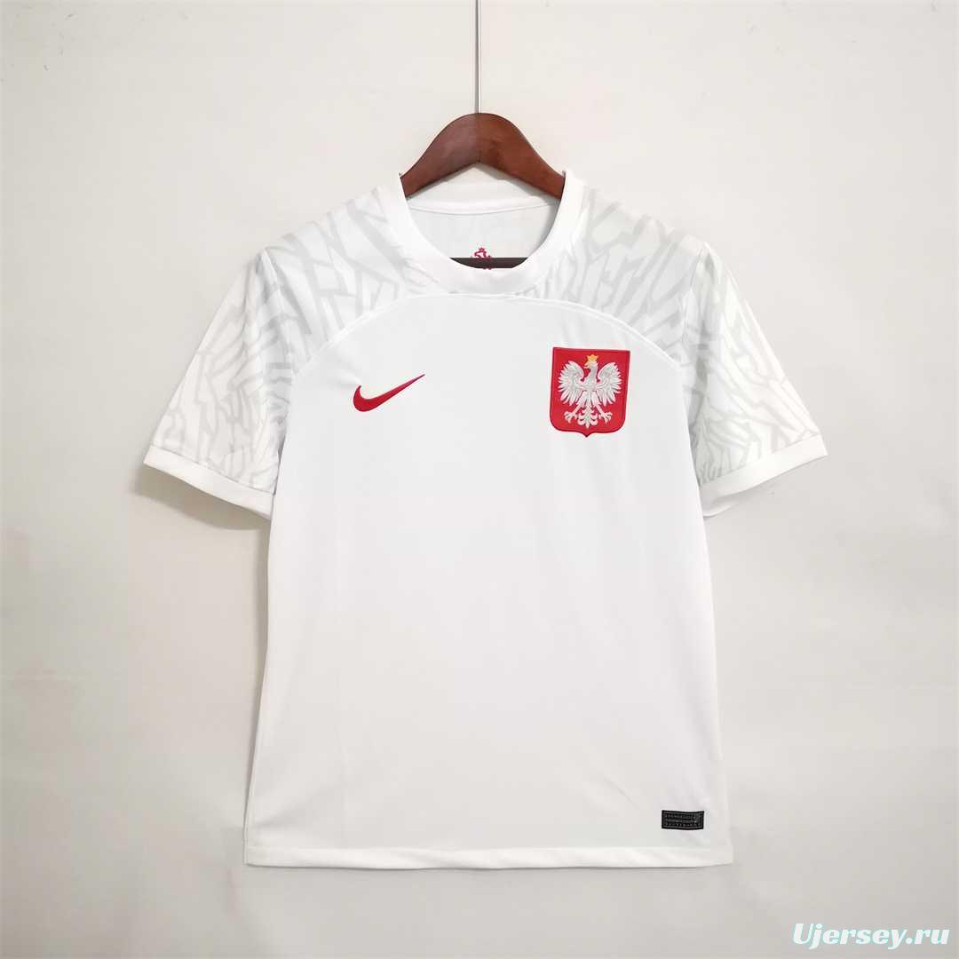 2022 Poland Home Soccer Jersey