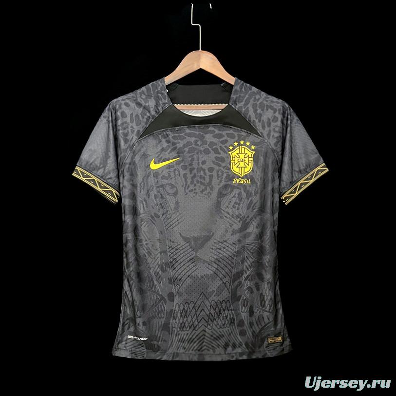 Women  2022 Brazil Black Concept Jersey