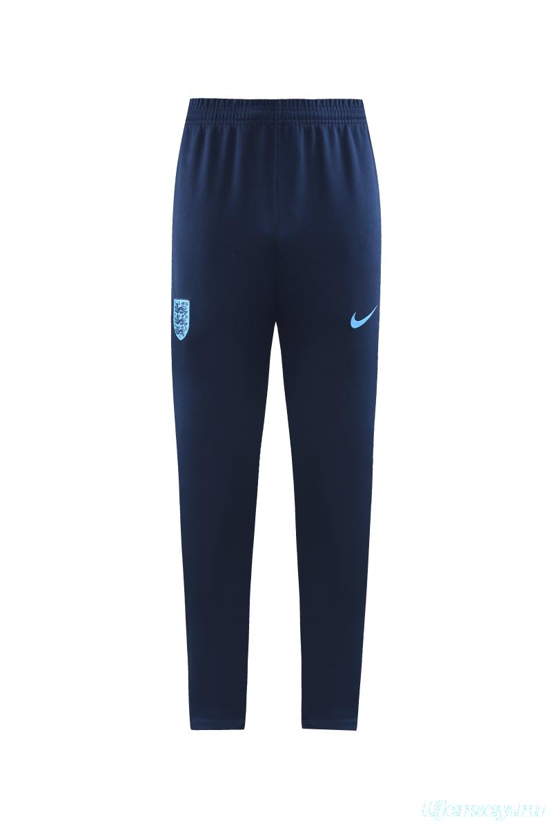 2022 England Blue Full Zipper Tracksuit