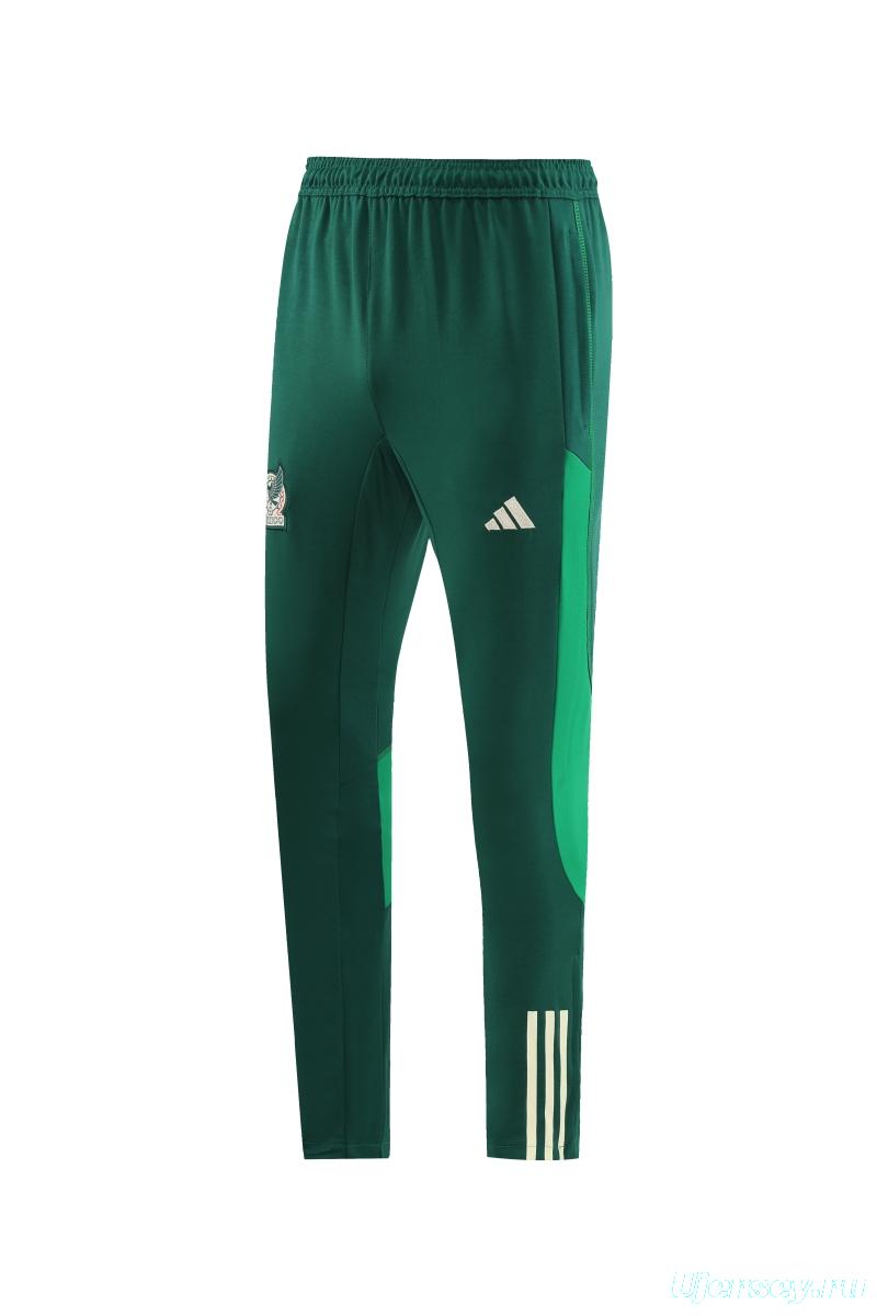 2022 Mexico White/Green Full Zipper Tracksuit