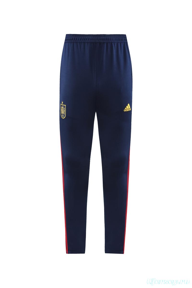 2022 Spain Red Full Zipper Tracksuit