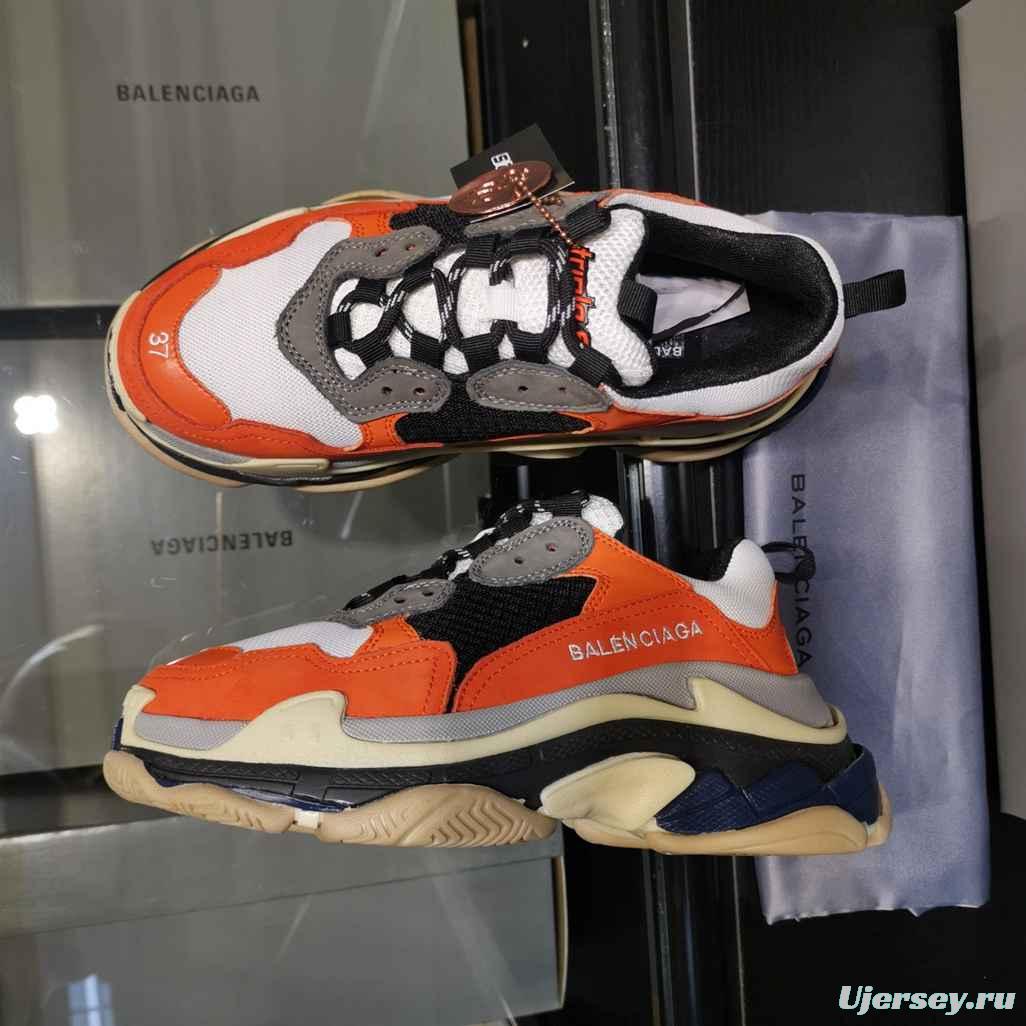 Men/Women Balenciaga Triple S Sneaker Orange Item Ab5580330