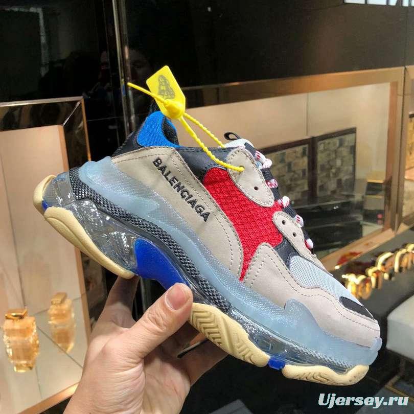 Men/Women Balenciaga Triple S Clear Sole Multi-Color Sneaker Item 6380380