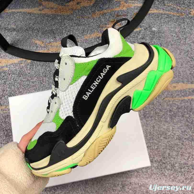 Men Balenciaga Triple-S Sneaker Green/Black