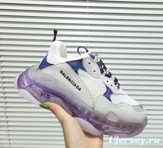 Men/Women Balenciaga Triple S Clear Sole White Sneaker Item 6380380