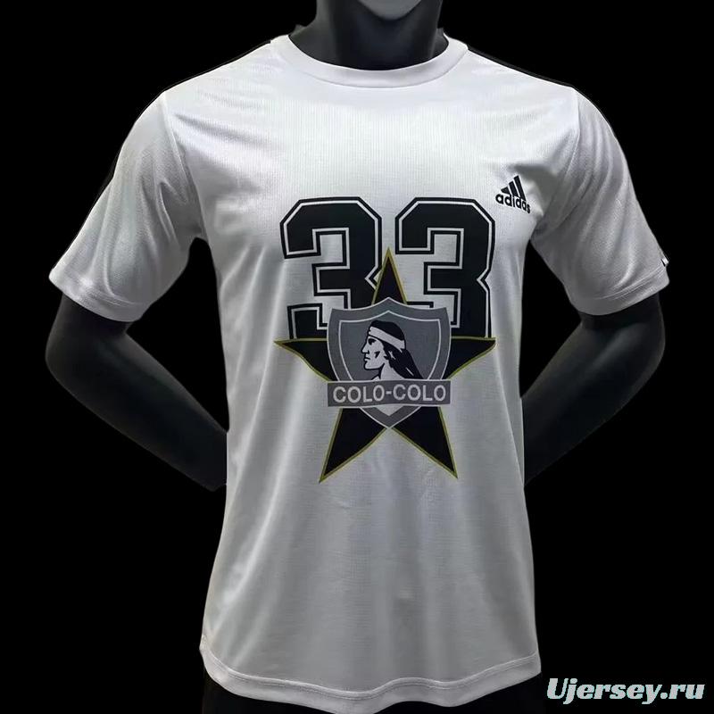 22/23 COLO COLO White Champions T-Shirts