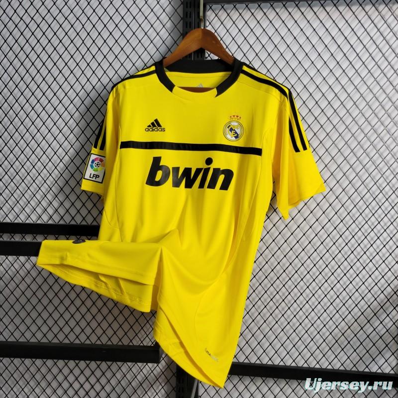 Retro 2011/12 Real Madrid Yellow Goalkeeper Jersey