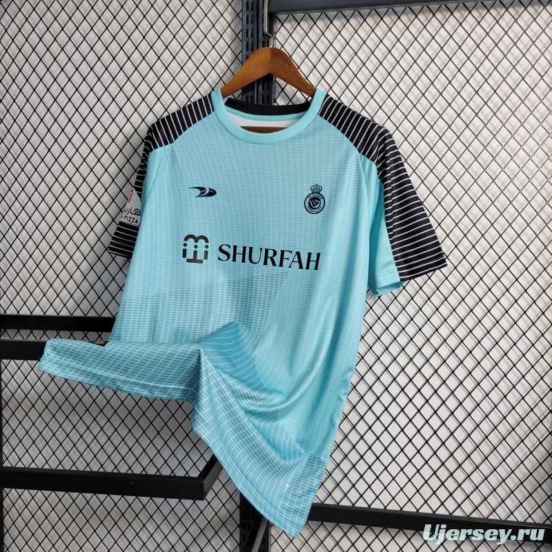 22-23 Al-Nassr FC Blue Goalkeeper Jersey