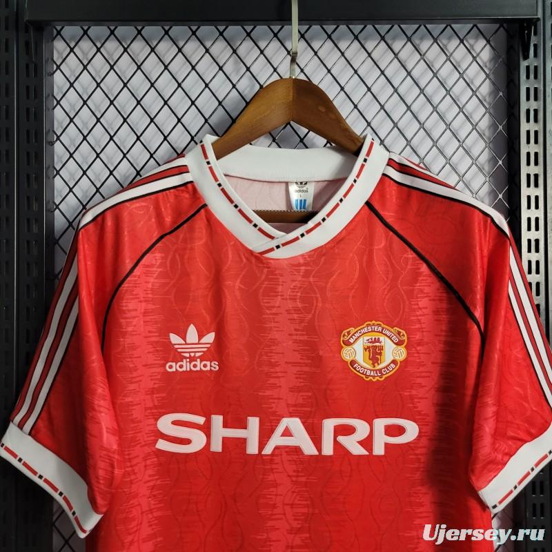 Retro 90/92 Manchester United Home Jersey