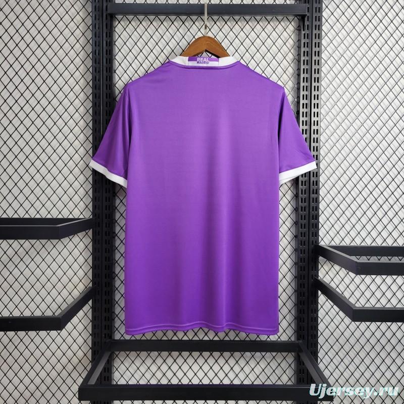 Retro Real Madrid 17/18 Away Purple Jersey