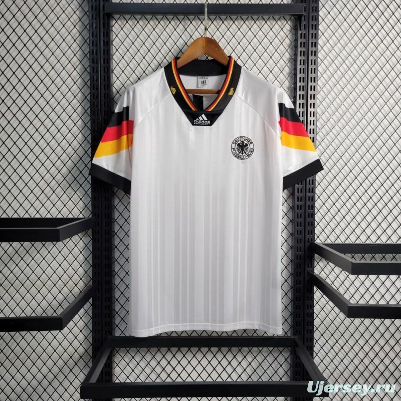 Retro 1992 Germany Home Soccer Jersey