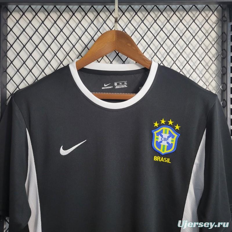 Retro 2002 Brazil Black Goalkeeper Jersey