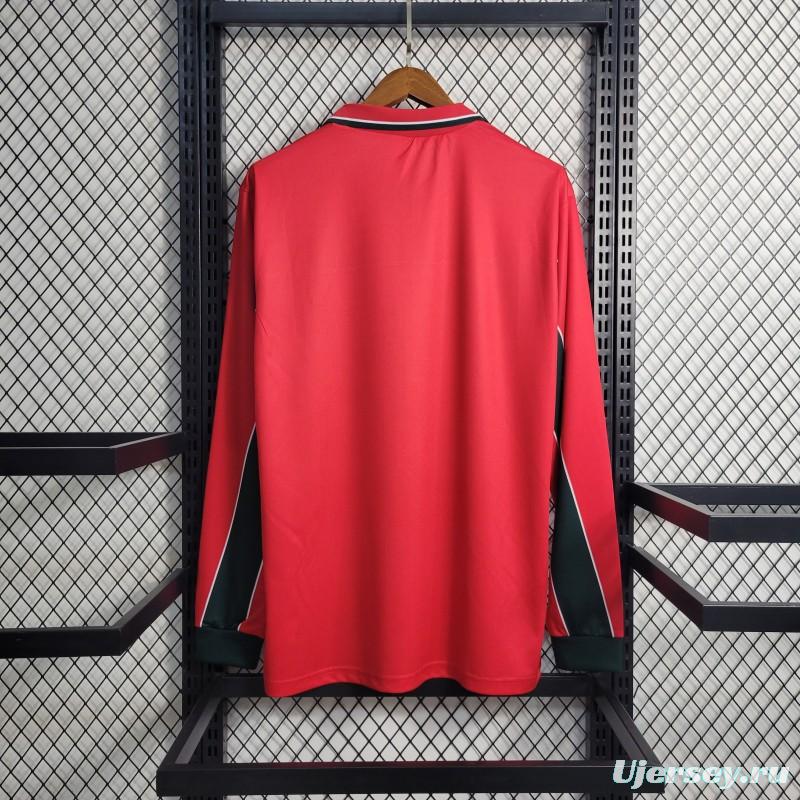 Retro Long-sleeved 1998 Morocco Third Red Jersey