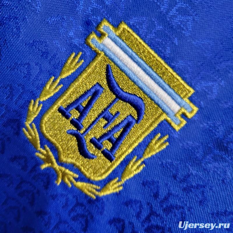 Retro 1994 Argentina Away Blue Jersey