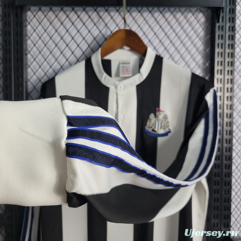 Retro 1995-97 Long Sleeve Newcastle Home Soccer Jersey