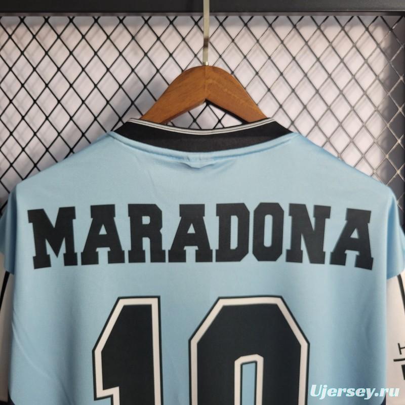 Retro 2001 Argentina MARADONA #10 Commemorative Edition Jersey