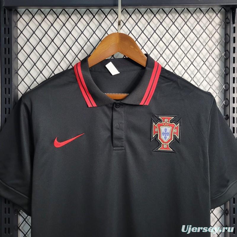 23-24 PORTUGAL BLACK POLO Jersey