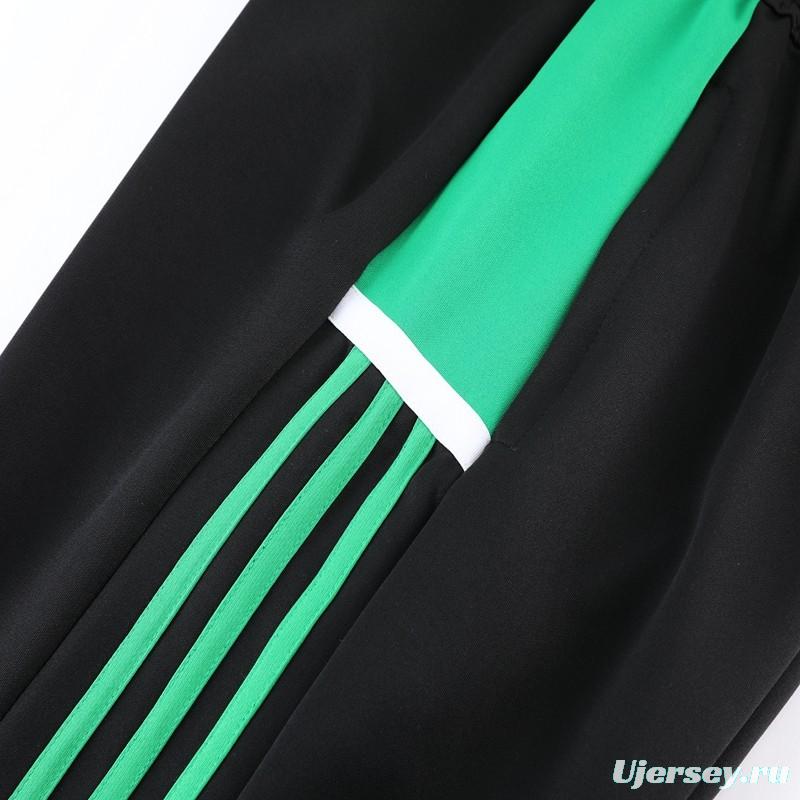 2023 Adidas Green Black Full Zipper Jacket +Pants