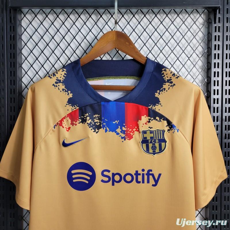 23-24 Barcelona Yellow Training Jersey