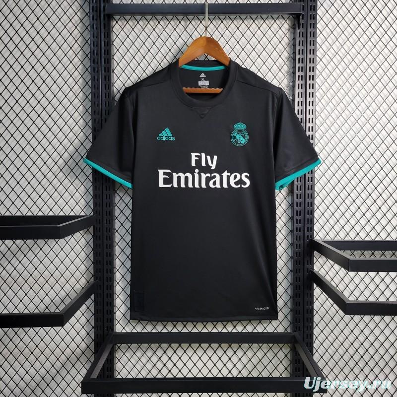 Retro 17-18 Real Madrid Away Black Jersey