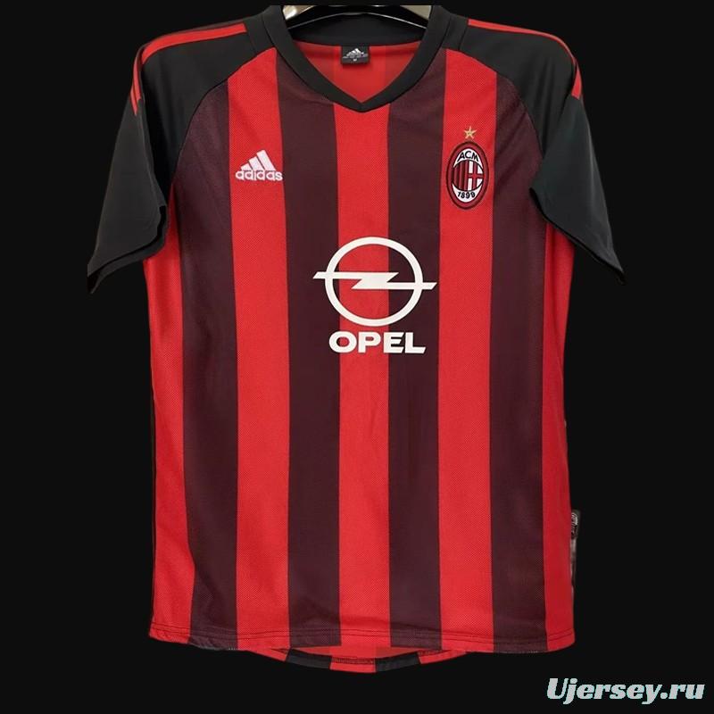 Retro 02/03 AC Milan Home Dual Layer Authentic Jersey