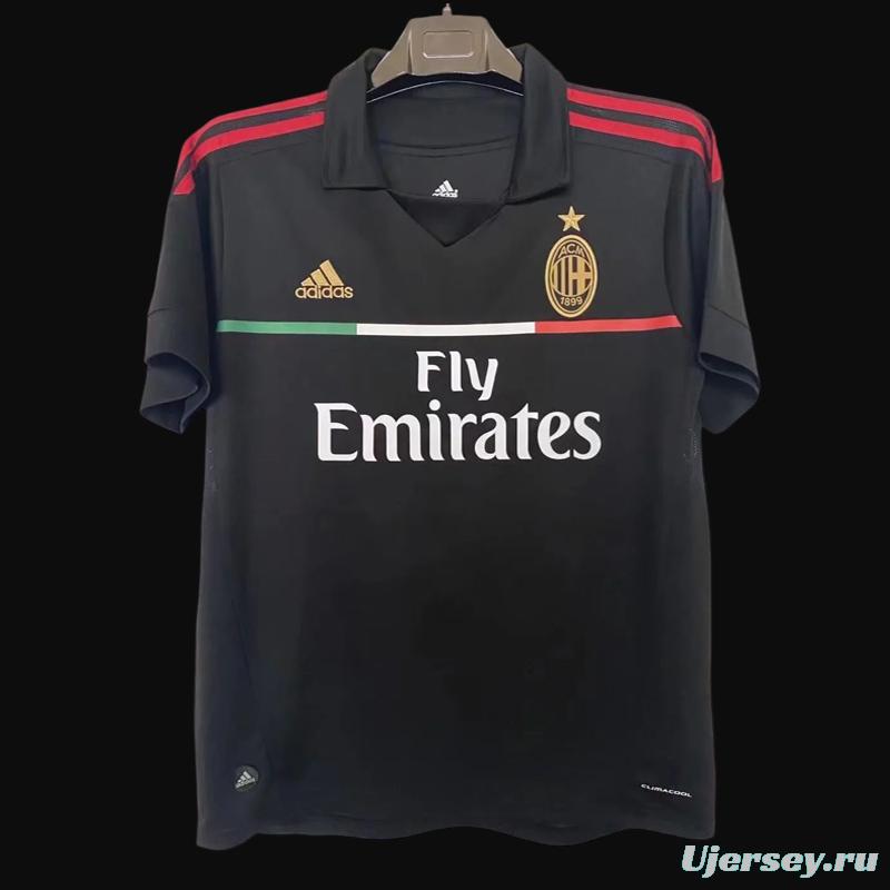 Retro 11/12 AC Milan Third Black Jersey