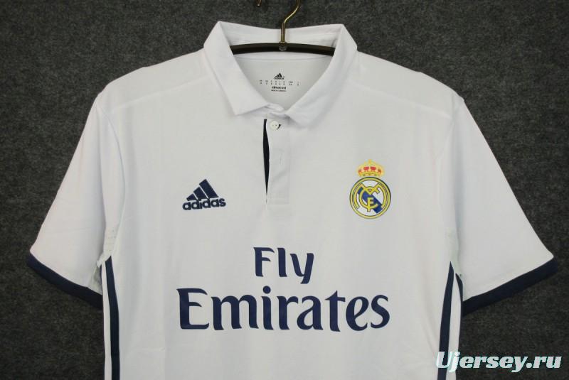 Retro 16/17 Real Madrid Home Long Sleeve Jersey