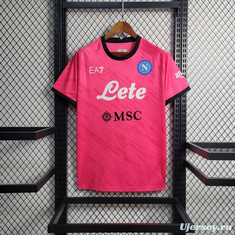 23-24 Napoli Red Goalkeeper Jersey