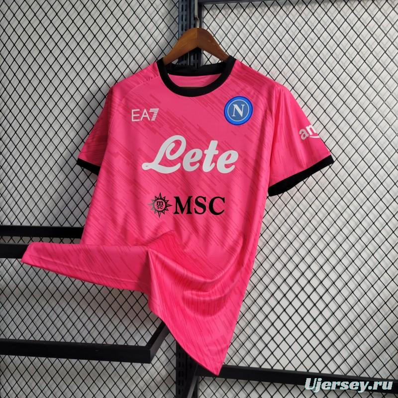 23-24 Napoli Red Goalkeeper Jersey