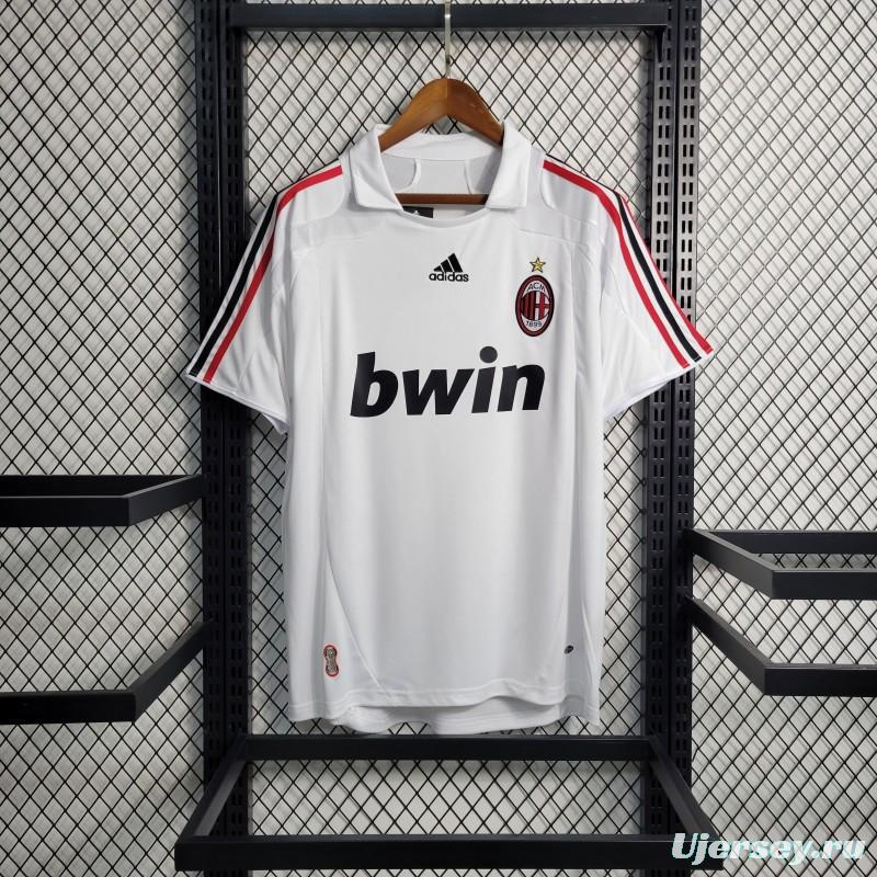 Retro 2007-08 AC Milan Away Soccer Jersey