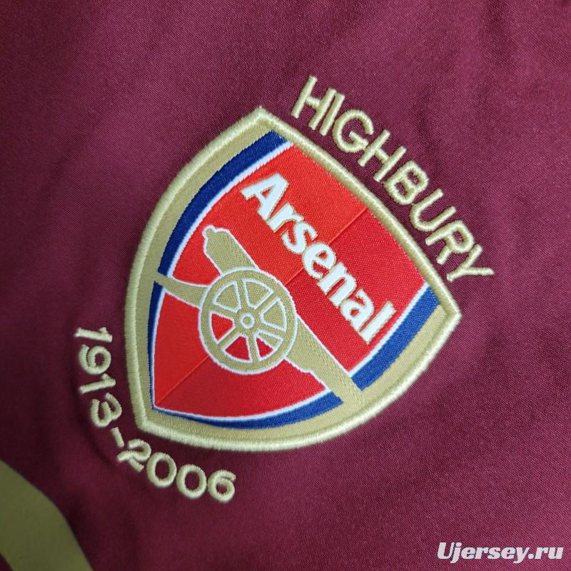 Retro 05-06 Arsenal Home Long Sleeve Jersey