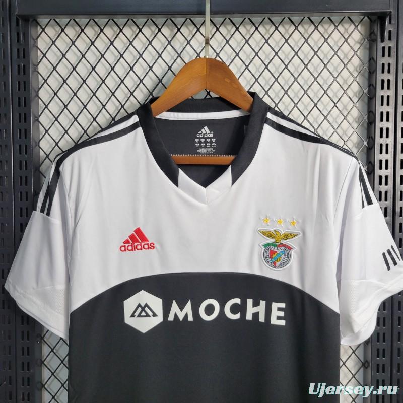 Retro 13-14 Benfica  Away Black/White Jersey